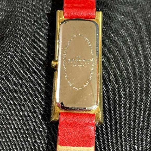 Skagen Gold and Red Watch - Picture 2 of 6